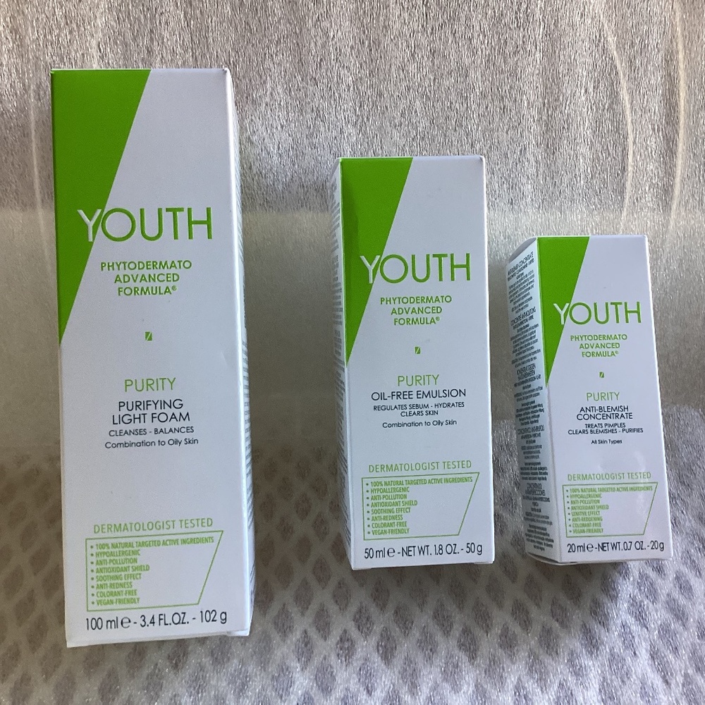 Lot of 3 Youth Phytodermato Advanced Formula Purity Products Bundle ~